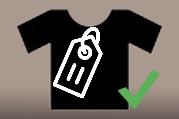 DO NOT remove any labels or spare buttons and clasps before deciding to purchase.