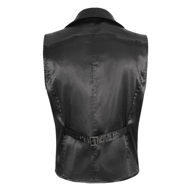 Victorian waistcoat Timeless in black with red