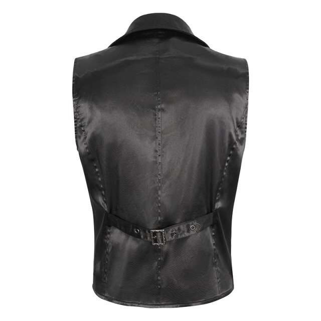 Viktorianische Weste Timeless in schwarz mit rot S