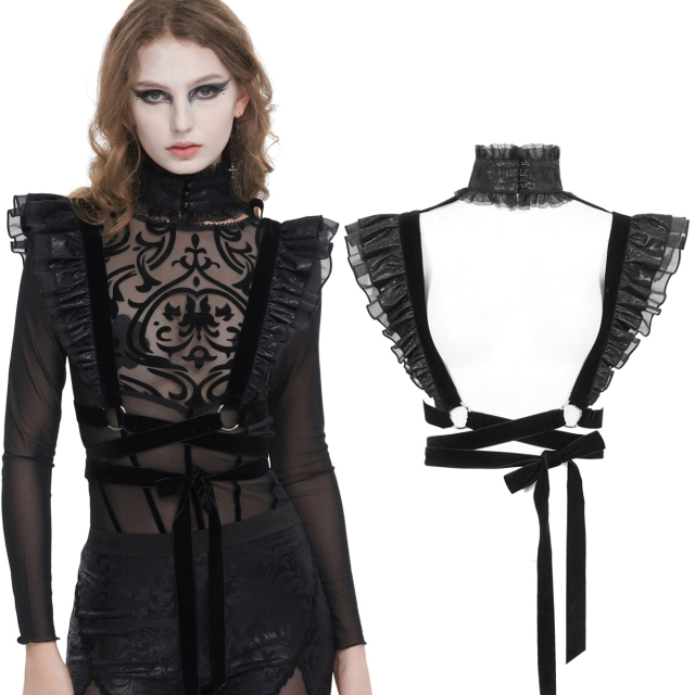 Devil Fashion Gothic cap sleeves with choker