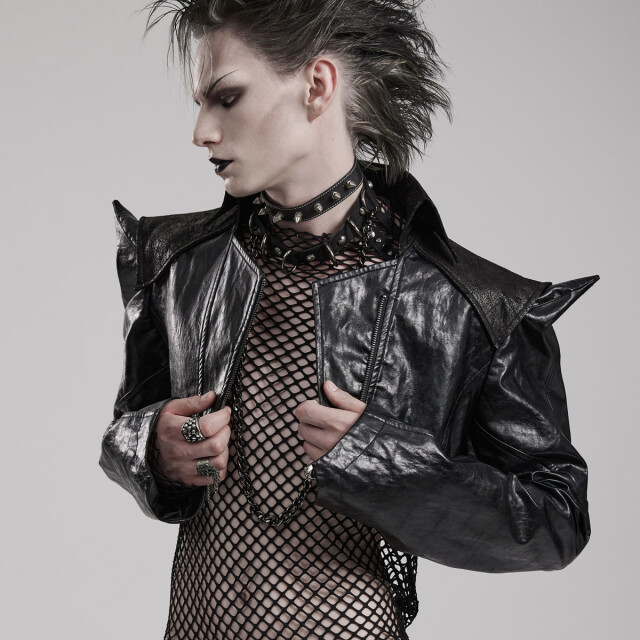 Punk Rave faux leather short jacket / bolero Cosmic