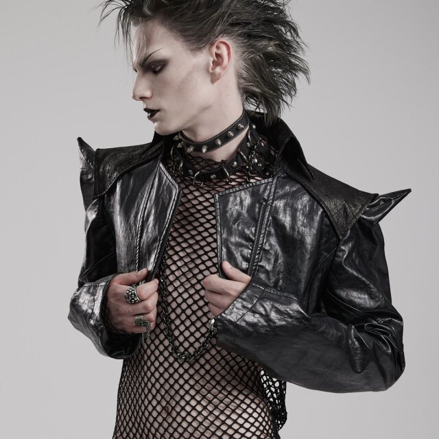 Punk Rave Kunstleder-Kurzjacke / -Bolero Cosmic XL