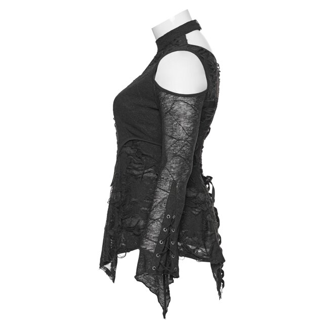 Schulterfreies Langarm-A-Linien-Shirt Minervas Treasure