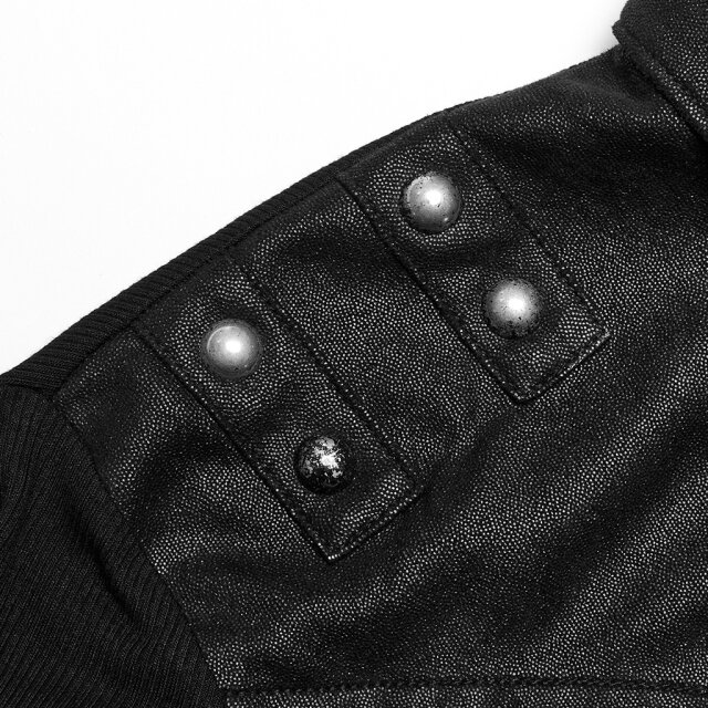 Punk Rave longsleeve Son of Riva with faux leather shoulder section