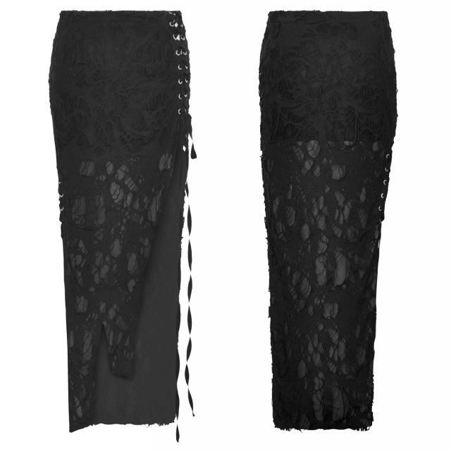 Long shredded skirt Detonation in post-apocalypse style