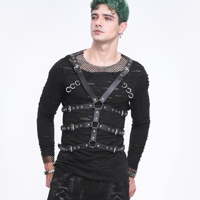 Devil Fashion Gothic Kunstlederharness Sacrifice