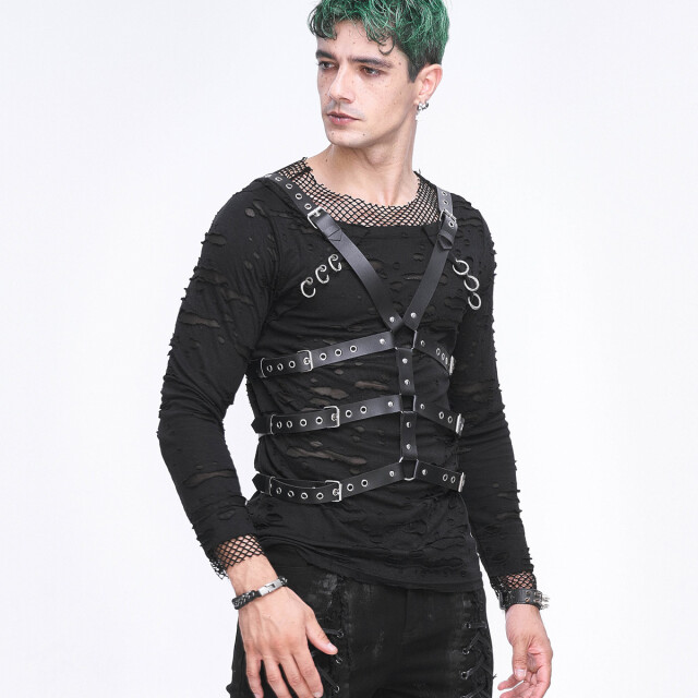 Devil Fashion Gothic faux leather harness Sacrifice