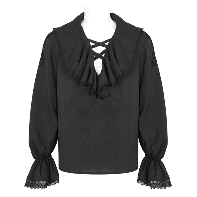 Victorian Goth shirt DArtagnan in black or white
