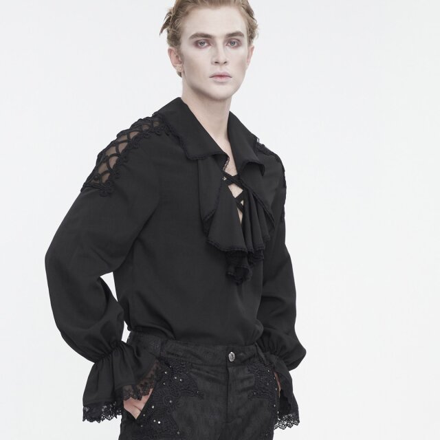 Victorian Goth shirt Monsieur DArtagnan in black or white