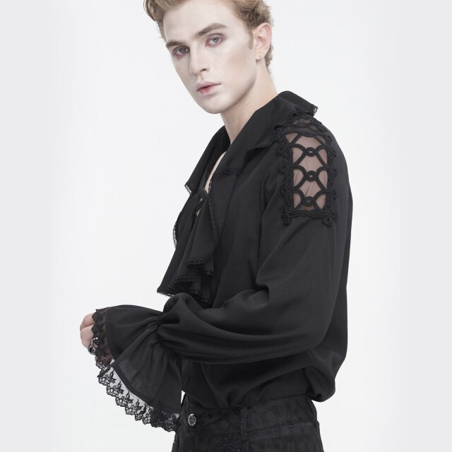 Victorian Goth shirt Monsieur DArtagnan in black or white