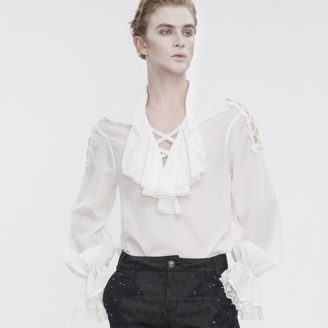 Victorian Goth shirt Monsieur DArtagnan in black or white