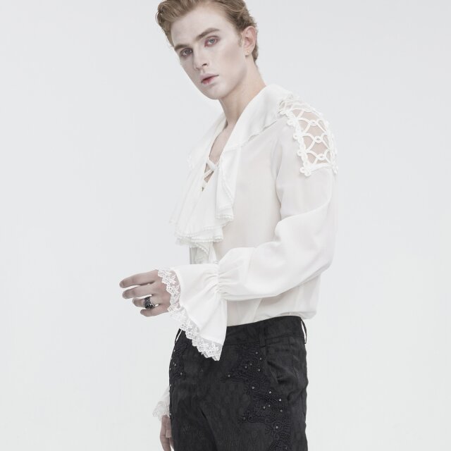 Victorian Goth shirt Monsieur DArtagnan in black or white