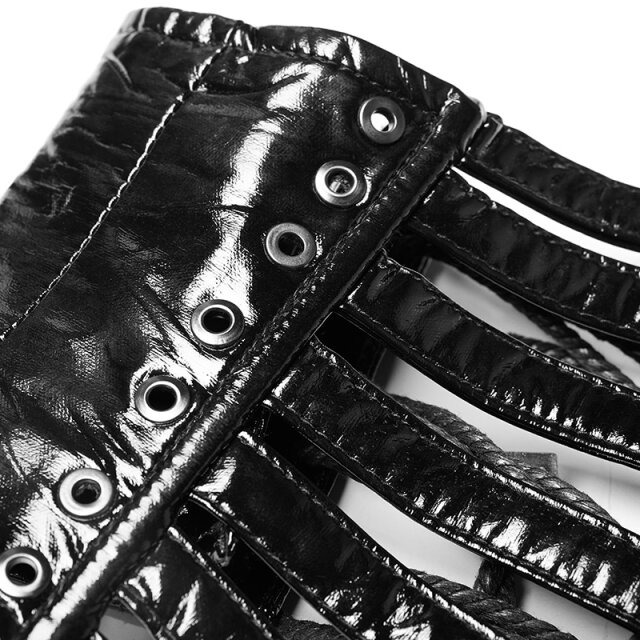 Lack-Korsagengürtel Dungeon Dynasty mit Stachelnieten XS-S