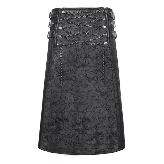 Devil Fashion Kilt Fatal Warden mit Ketten