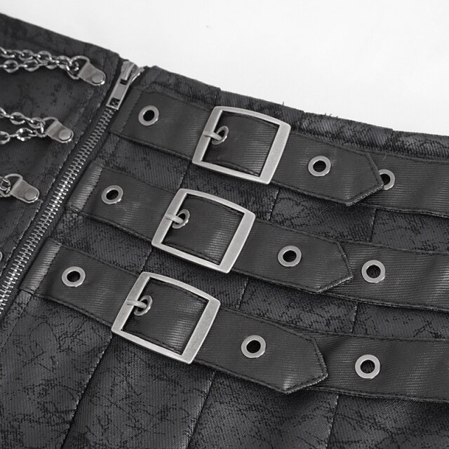 Devil Fashion Kilt Fatal Warden mit Ketten
