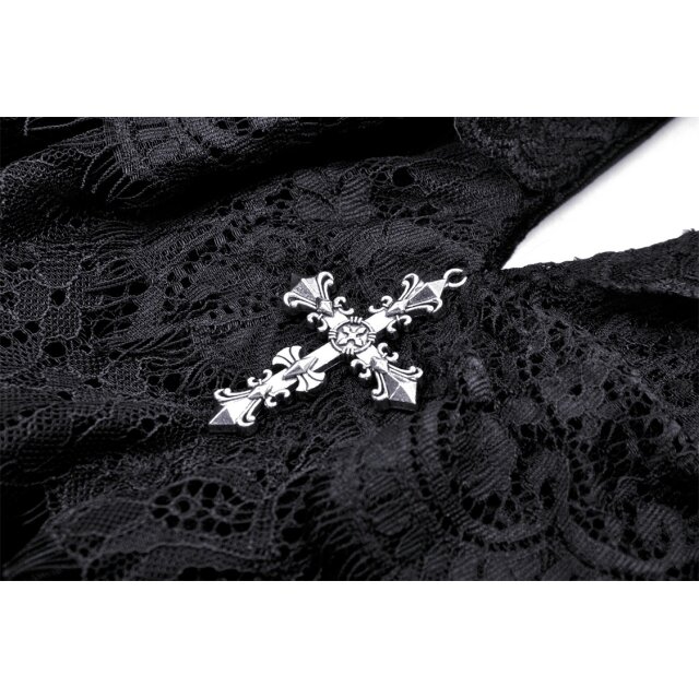 Langes Gothic Samtkleid Magica Oscura XXL