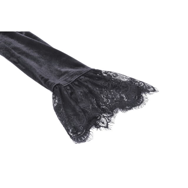 Langes Gothic Samtkleid Magica Oscura XXL
