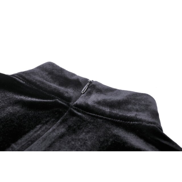 Langes Gothic Samtkleid Magica Oscura XXL