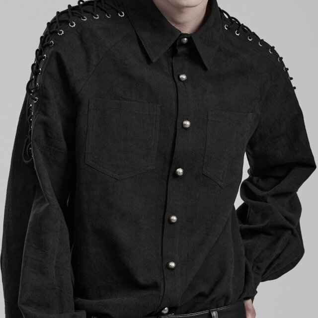 PUNK RAVE shirt Drag me to Nirvana with lacing