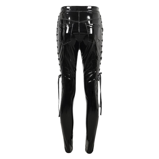 Devil Fashion Lackhose Miss Bliss mit Schnürung L