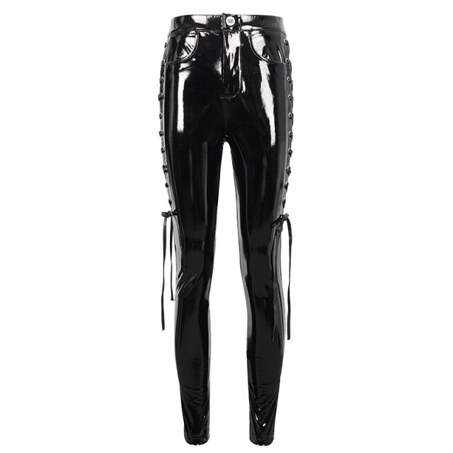 Devil Fashion Lackhose Miss Bliss mit Schnürung L
