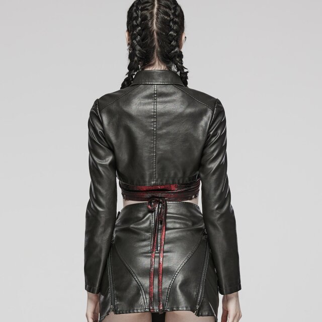 Punk Rave Kunstleder Bolero Dark Delights 3XL