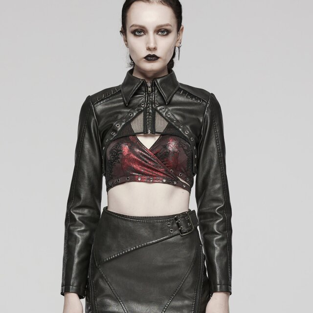 Punk Rave leatherette bolero Dark Delights