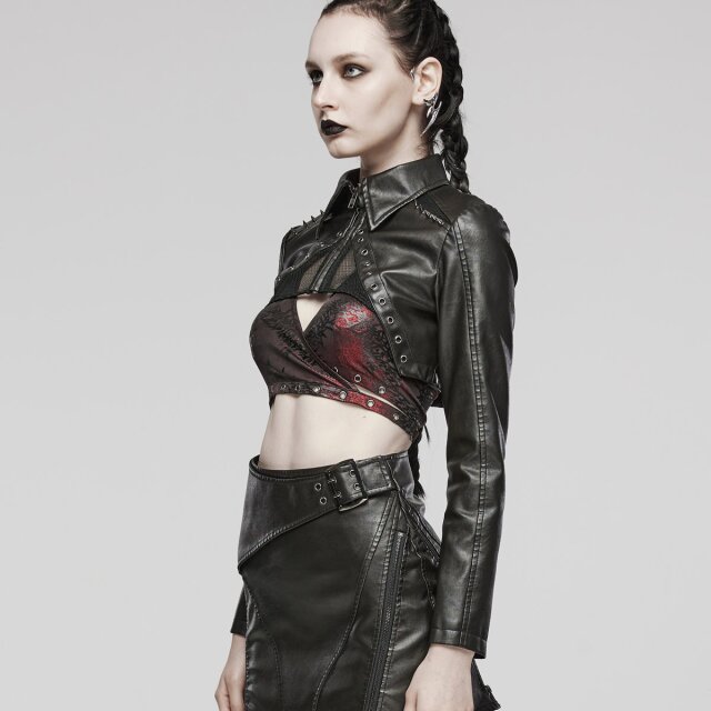 Punk Rave leatherette bolero Dark Delights