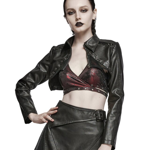 Punk Rave leatherette bolero Dark Delights