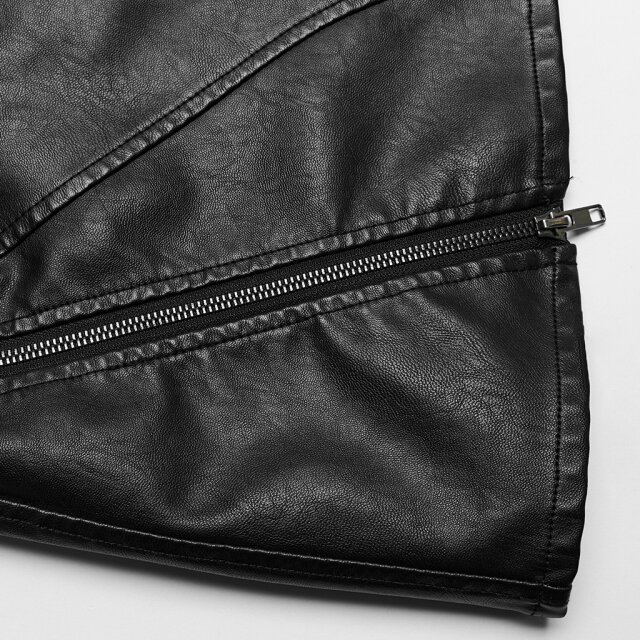 Punk Rave Kunstleder Minirock Dark Delights XS