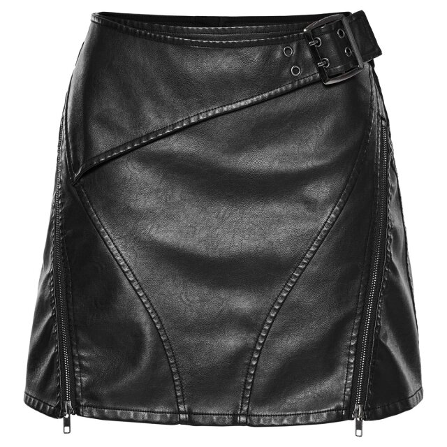 Punk Rave Kunstleder Minirock Dark Delights XS