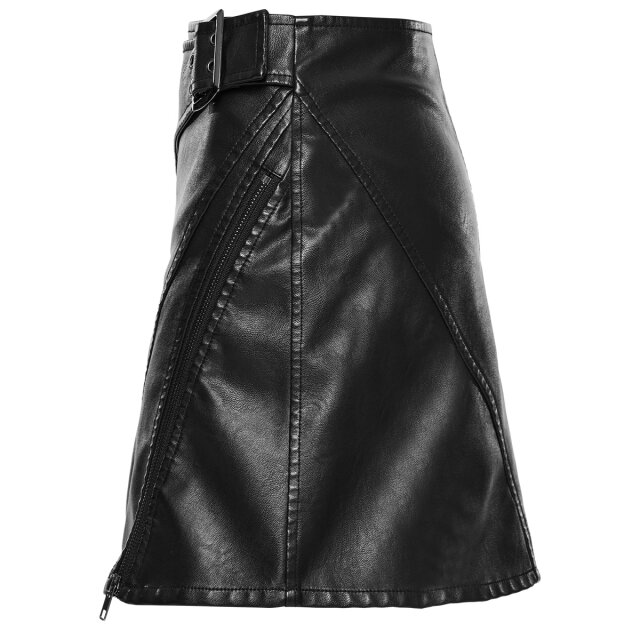 Punk Rave Kunstleder Minirock Dark Delights XS