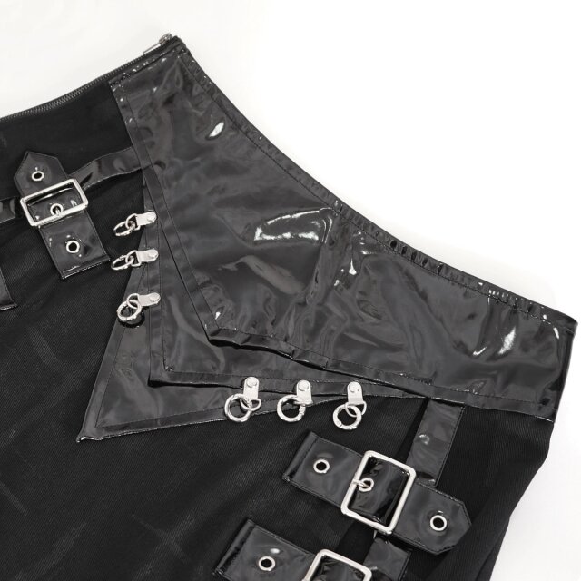 Langer Gothic Schurz / Kilt Imperium mit Lack L