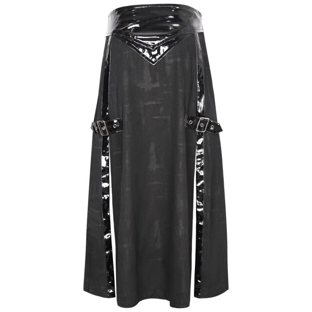 Langer Gothic Schurz / Kilt Imperium mit Lack L