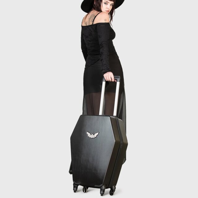 KILLSTAR coffin suitcase with four wheels