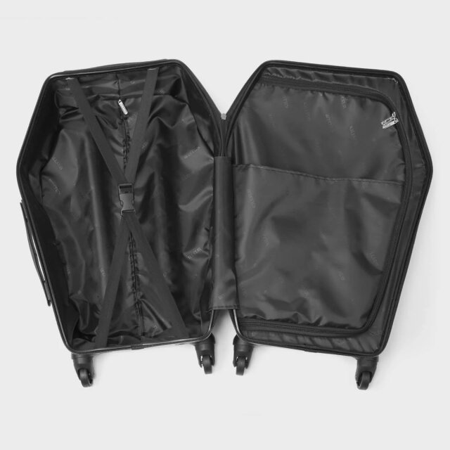 KILLSTAR coffin suitcase with four wheels