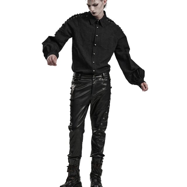 PUNK RAVE Gothic Kunstlederhose Dante XXL