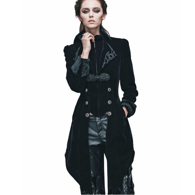 Damen Gothic-Samtgehrock Virginia 6XL