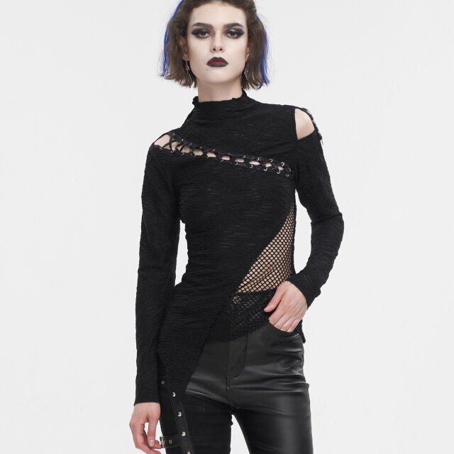 Devil Fashion Langarm Punk Shirt Krawallschachtel L