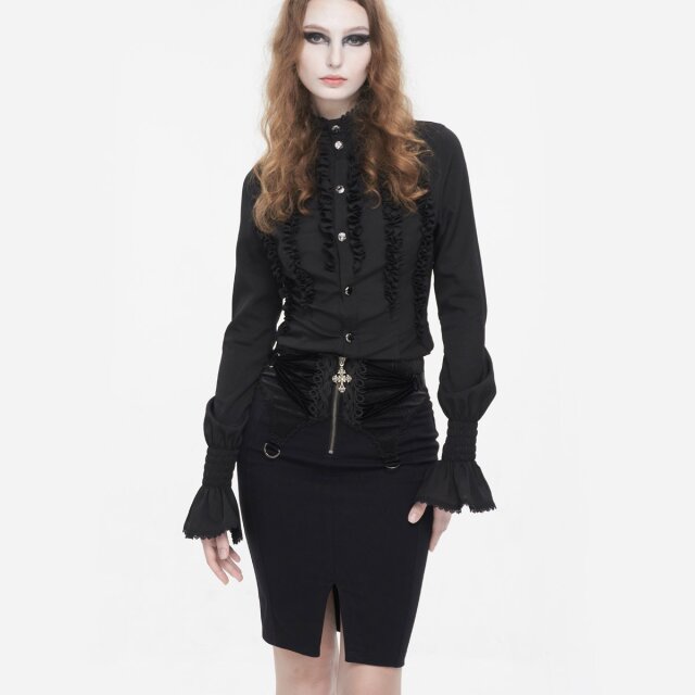 Elegant Devil Fashion Gothic pencil skirt Black No 1