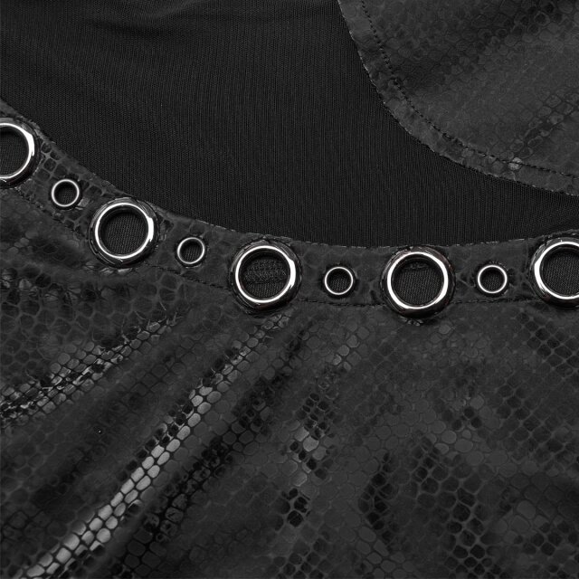 Punk Rave Gothic Mini Dress Dark Cobra