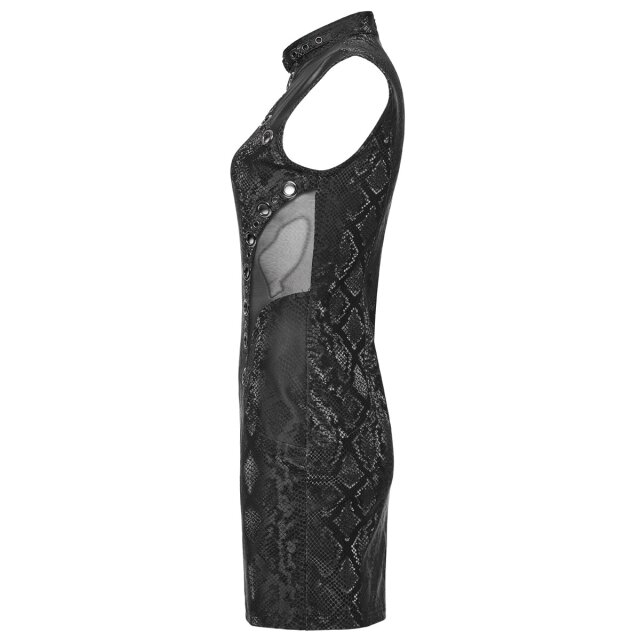 Punk Rave Gothic Mini Dress Dark Cobra