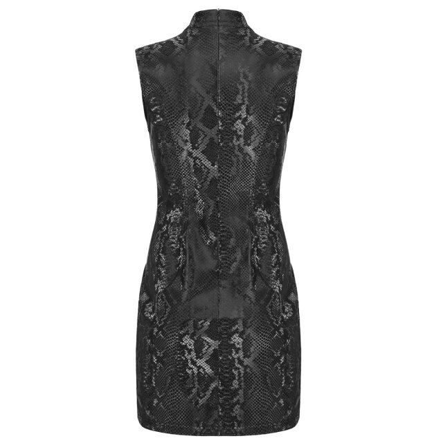 Punk Rave Gothic Mini Dress Dark Cobra