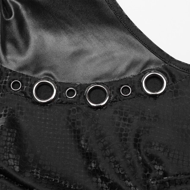 Punk Rave Gothic Mini Dress Dark Cobra