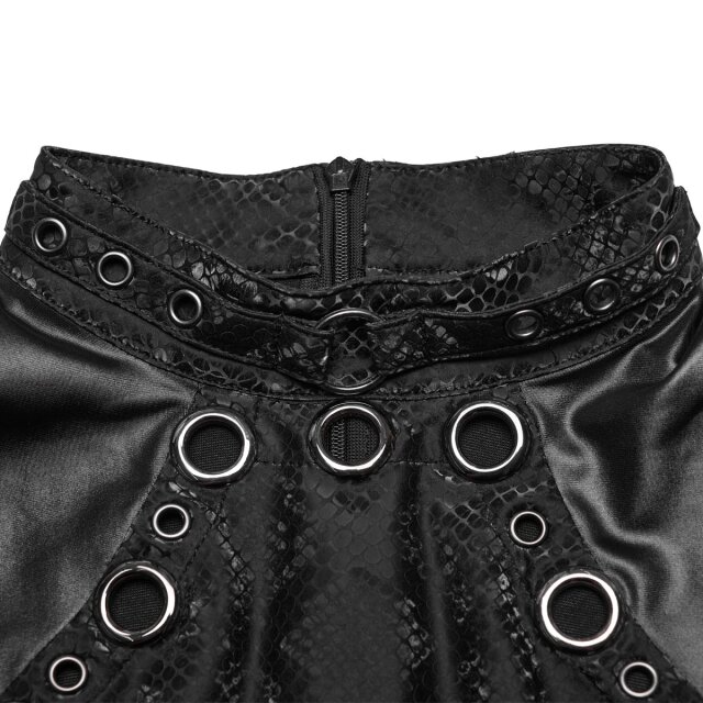 Punk Rave Gothic Mini Dress Dark Cobra