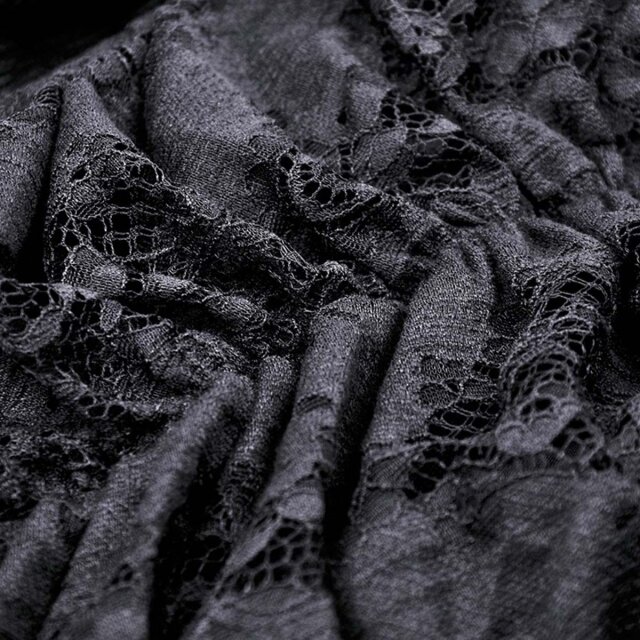 Steampunk Vokuhila-Rock Henrietta mit Spitze L/XL