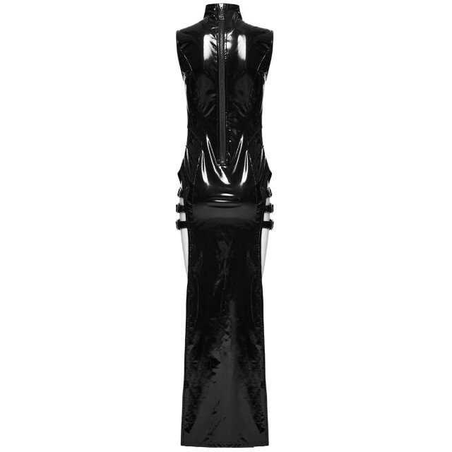 Long Punk Rave Vinyl Dress Temple Of Lust