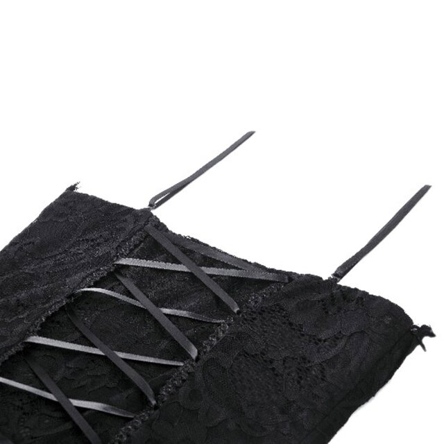 Long sensual gothic dress Luna & Stelle with straps