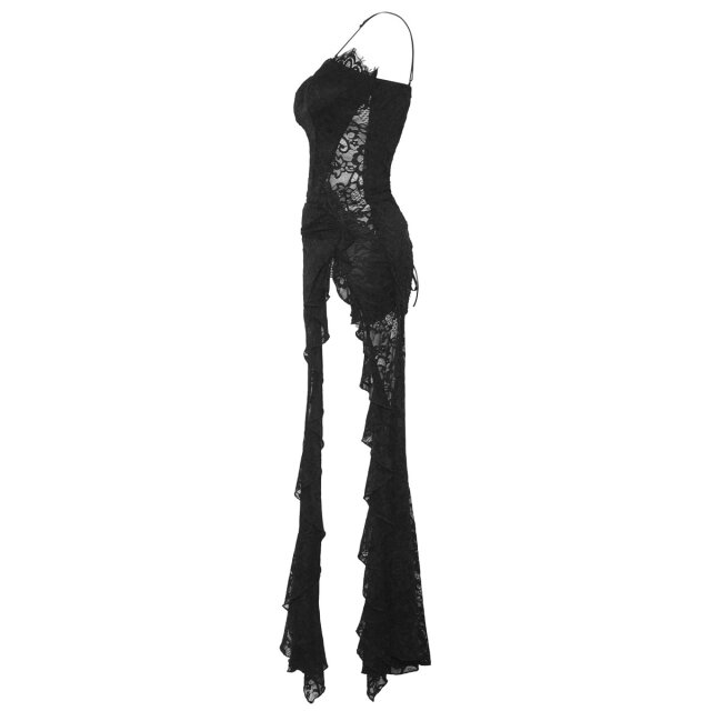 Long sensual gothic dress Luna & Stelle with straps