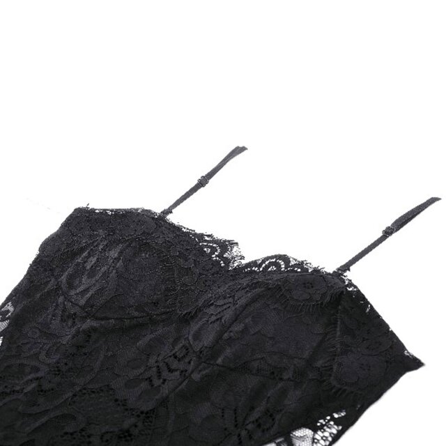 Long sensual gothic dress Luna & Stelle with straps